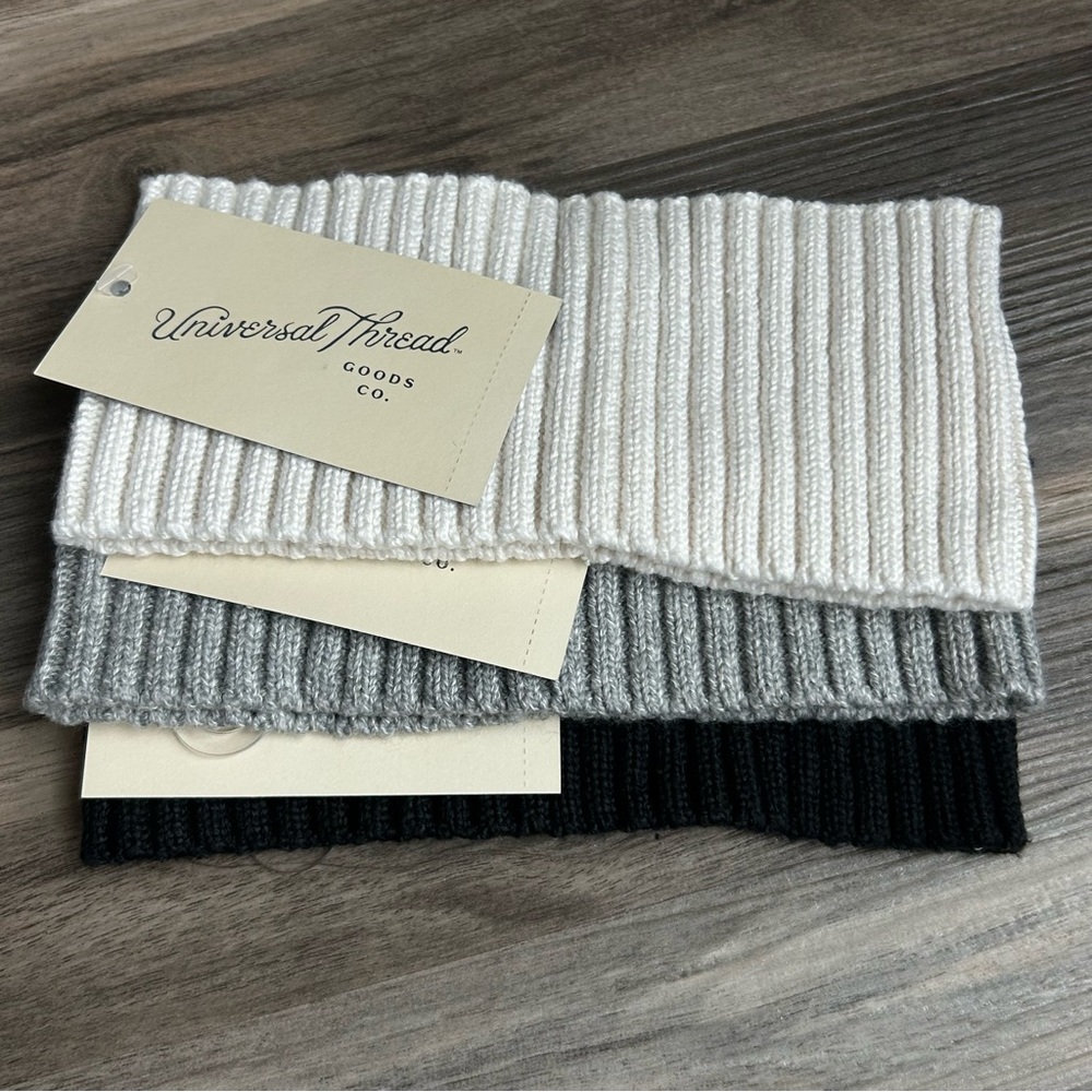 NWT 3pk Universal Thread Ribbed Knit Headband - Picture 3 of 5